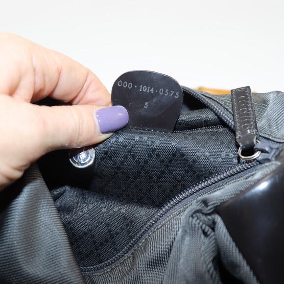 Gucci Black Nylon Bamboo Handle Tote Bag w/ Handle Shapers Included - Picture 8 of 8